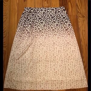NWT Leopard Print Ombré Skirt
